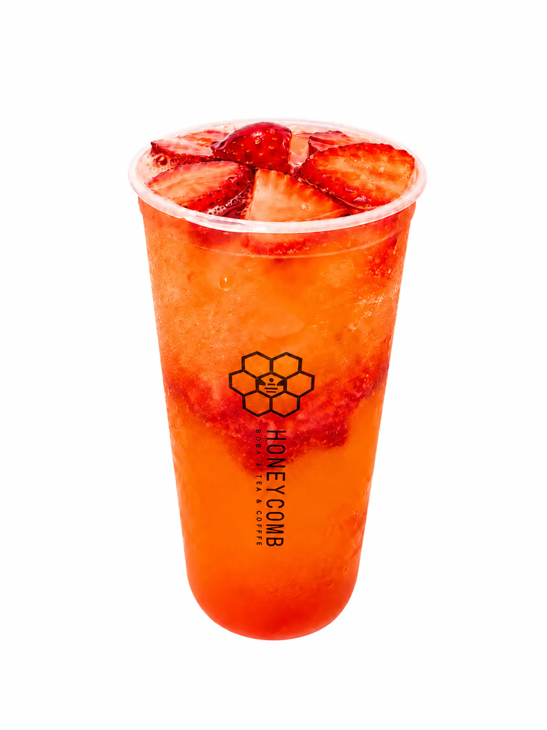 Strawberry Fruit Tea at Honeycomb Boba Tea Shop, Boba Tea Shop in Stillwater