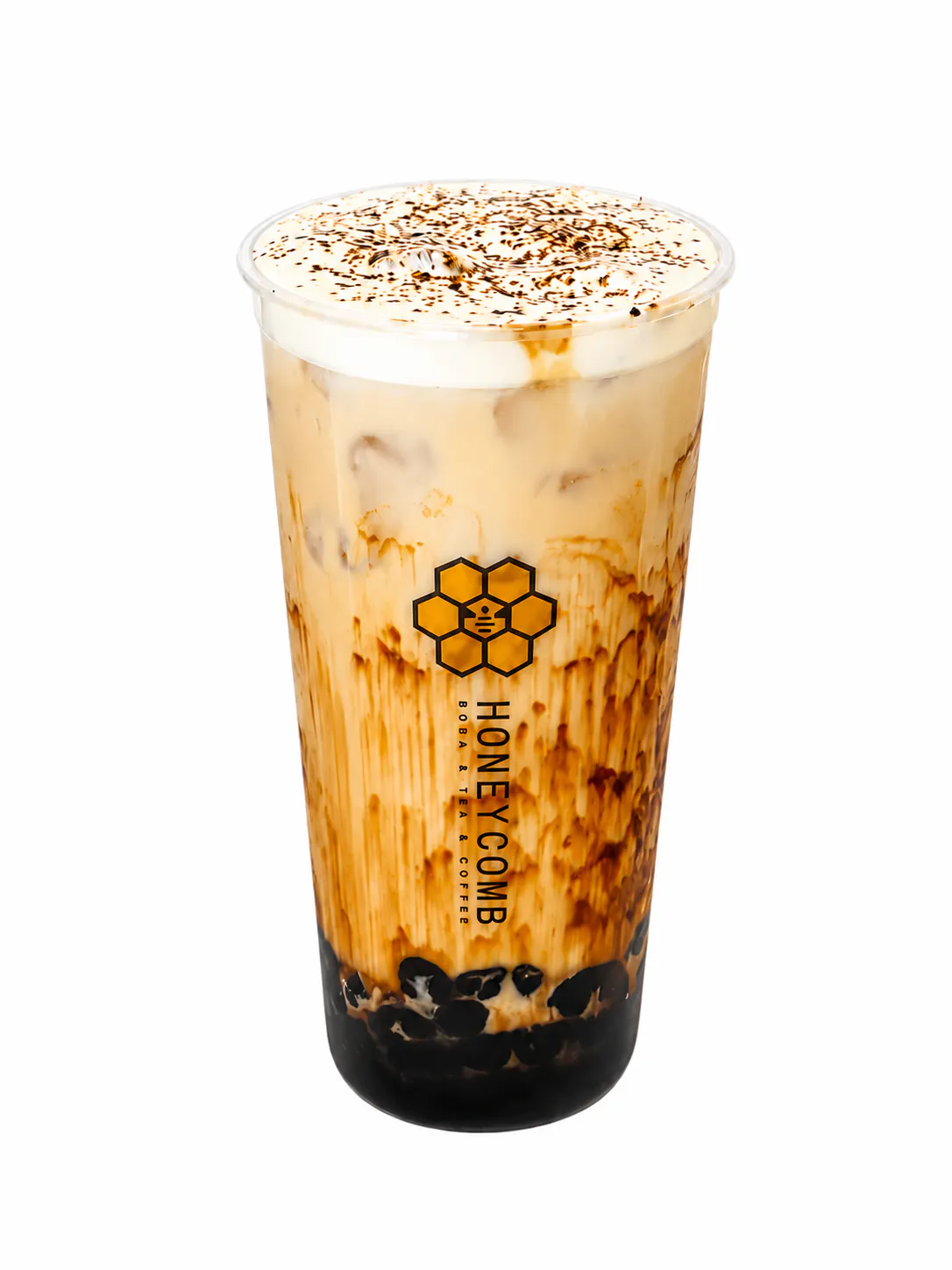Brown Sugar Boba Milk Tea at Honeycomb Boba Tea Shop, Boba Tea Shop in Stillwater